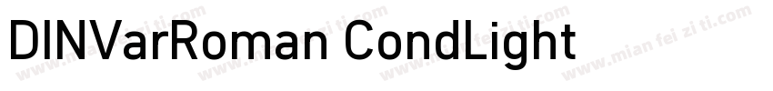 DINVarRoman CondLight字体转换